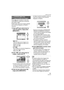 Page 91Ajustes de menú
91VQT0Y78
Pulse [ ] para visualizar el menú del 
modo [REPR.] y seleccione el elemento 
para ajustar. (P80)
Puede copiar datos de la imagen grabada 
de la memoria integrada a la tarjeta o 
viceversa.
1Pulse 3/4 para seleccionar la 
copia de destino, luego pulse 
[MENU/SET].
:
Todos los datos de la imagen en la 
memoria integrada se copian en la 
tarjeta a una vez.
(Siga el paso 
3)
:
De la tarjeta a la memoria integrada se 
copia una imagen a la vez.
(Siga el paso 
2)
2Pulse 2/1 para...