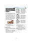 Page 75- 75 -
Avanzadas (Grabar imágenes)
Pulse [ ] para visualizar el menú del modo 
[REC] y seleccione el elemento para ajustar. 
(P71)
Una imagen digital está formada por muchos 
puntos llamados píxeles. Aunque no puede 
notar la diferencia en la pantalla de la 
cámara, cuanto más son los píxeles tanto 
más fina será la imagen al imprimirla en una 
hoja de papel o al visualizarla en el monitor 
de un ordenador. La calidad de la imagen se 
refiere al grado de compresión cuando 
guarda las imágenes digitales....