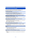 Page 114- 114 -
Otros
Visualización de los mensajes
En unos casos se visualizarán en la pantalla mensajes de confirmación o de error.
Los principales mensajes se describen a continuación a modo de ejemplo.
[Esta imagen está protegida]
>Borre la imagen tras cancelar el ajuste de protección.  (P94)
[Unas imágenes no pueden borrarse]/[Esta imagen no puede borrarse]
•
Las imágenes que no se basan en el estándar DCF no pueden borrarse.
> Formatee la tarjeta después de grabar los datos necesarios en el ordenador, etc....