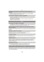 Page 126Otros
- 126 -
• Las imágenes no pueden imprimirse usando una impresora que no admite PictBridge.
> Seleccione [PictBridge (PTP)] al conectar.  (P103)
> Cuando usa una impresora con función de impresión con recorte o sin bordes, cancele 
esta función antes de imprimir. (Para ampliar la información, consulte las instrucciones de 
funcionamiento de la impresora.)
> Cuando pide a un estudio fotográfico que imprima las imágenes, pregúntele si las 
imágenes 16:9 pueden imprimirse.
> Pulse [MENU/SET],...