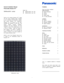 Page 1 
 
1 
 
General Installation Manual 
Photovoltaic Module HIT® 
 
VBHNxxxSA16 series 
 
 
 
Thank you for choosing Panasonic HIT®. Please 
read  this  manual  completely  before  installation 
or use of Panasonic PV(photovoltaic) modules. 
With  proper  operation  and  maintenance, 
Panasonic HIT® will  provide  you  with  clean, 
renewable  solar  electricity  for  many  years.  This 
manual  contains  important  installation, 
maintenance  and  safety  information.  The  word 
“module” as used in this...