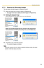 Page 103Operating Instructions
103
2.7.3 Deleting the Recorded Images
You can delete recorded images on [Playback Screen].
1.Select the image that you want to delete in [Playback list].
 See page 92 for how to display recorded images in [Playback list].
2.Deleting the displayed image 
Select [Delete] from the editing menu and click [Execute].
Delete all recorded images that are checked in the playback list  
Select [Delete all checks] from the editing menu and click [Execute].
3.Click [OK] on the confirmation...