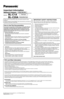 Page 1Important Information
Network Camera
2005 Panasonic Communications Co., Ltd. All Rights Reserved.
PQQX14941ZA KK1105JT0
Model No.BL-C1A
BL-C20AWired Type
Indoor Use Only
Wireless/Wired Type
IMPORTANT SAFETY INSTRUCTIONS
When using this unit, basic safety precautions should always be 
followed to reduce the risk of fire, electric shock, or personal injury.
SAVE THESE  INSTRUCTIONS 1. Read and understand all instructions.
2. Keep these instructions.
3. Heed all warnings.
4. Follow all instructions.
5. To...