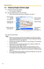 Page 46Operating Instructions
10
1.2 Viewing Single Camera page
1.Access the camera (see page 8).
 The Top page is displayed.
2.Click the [Single] tab at the top of the page.
 When Security Warning window is displayed, see page 11.
3.Close the web browser.
Notes
 While viewing images under florescent lighting, the image may appear 
noisy or experience flicker if the incorrect AC power setting was selected. 
Select 60 Hz in the U.S. (see page 42).
 Refresh interval is [Motion] by default. You can change it...