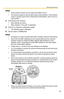 Page 39Operating Instructions
39
Notes
 Some wireless devices do not support the WEP 152 bit.
 The camera supports only the open system authentication. If the wireless 
router or access point is set to shared key authentication, set it to auto or 
open system.
4.Click [Save] when finished.
 New settings are saved.
 When finished, Success! is displayed.
5.Click [Go to Wireless configuration page].
 The Wireless page is displayed.
6.Set the switch to WIRELESS.
Notes
 Encryption is a help to protect data...