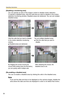 Page 44
Operating Instructions
30
[Disabling a monitoring area]
You can specify an area of the image in which to disable motion detection.  
To specify a disabled area, click the cells that you want to disable in the motion 
detection monitoring window. Disabled areas are darkened. You can set multiple 
disabled areas.
\
Click the cells that you want to disable 
in the motion detection monitoring 
window.
Disabled areas are darkened.
By dragging the mouse (moving the 
mouse while holding down the left button),...