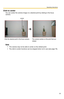 Page 65
Operating Instructions
51
Click to center
You can center the camera image on a desired point by clicking in the focus 
camera.
cursor
Click the desired point in the focus camera. The camera centers on the point that you 
clicked.
Note
 The camera may not be able to center on the clicked point.
 The click to center functions ca
n be stopped when not in use (see page 76). 