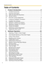 Page 4Operating Instructions
4
Table of Contents
1 Product Introduction ..................................................... 6
1.1 Included Accessories ..................................................................... 6
1.2 Important Information..................................................................... 7
1.2.1 Audio and Video Recording Notice ............................................................ 7
1.2.2 Security Cautions...