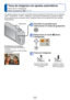 Page 22- 22 -
 
Toma de imágenes con ajustes automáticos  
Modo [Auto inteligente]
Modo de grabación:    
Los ajustes óptimos se hacen automáticamente empleando informació\
n de, por ejemplo, 
“cara”, “movimiento”, “brillo” y “distancia”, ap\
untando simplemente la cámara al sujeto, 
lo que significa que se pueden tomar imágenes claras sin necesidad de\
 hacer ajustes 
manualmente.
Visualice la pantalla para 
seleccionar el modo de grabación
Seleccione el modo  [Auto 
inteligente] 
Toma de imágenes
Presione...