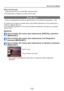 Page 72- 72 -
Uso del menú [Repr.]
 
■Para borrarlo todo 
Seleccione [SUPR.] en el paso 
 y seleccione [Sí].
 
●No disponible en tarjetas con menos de 512 MB.
[Camb. tam.]
 • Para la visualización del menú de reproducción y los métodos\
 de operación ( →33).
El tamaño de la imagen se puede reducir para facilitar adjuntarla a c\
orreo electrónico y 
usarla en páginas web, etc.
(Las fotografías grabadas con el nivel de píxeles de grabación\
 más bajo no se pueden 
reducir más.)
 
■[UNICO]
Use el botón del cursor...