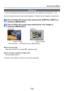 Page 76- 76 -
Uso del menú [Repr.]
 [Protecc]
 • Para la visualización del menú de reproducción y los métodos\
 de operación (→33).
Active la protección para evitar borrar imágenes. Previene borrar \
imágenes importantes.
Use el botón del cursor para seleccionar [UNICO] o [MULT.] y 
presione [MENU/SET]
Use el botón del cursor para seleccionar una imagen y 
presione [MENU/SET]
 
●[UNICO] 
●[MULT.]
Imagen protegidaImagen protegida
 • Para cancelar  → Presione de nuevo [MENU/SET].
 
■Para borrarlo todo
Seleccione...