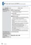 Page 1818   VQT2N00
  Uso del menú [CONF.] (Continuación)
[MODO LCD]
Para ver fácilmente el 
monitor LCD.[OFF]: Normal (cancelar ajuste)
 [LCD ALIMENTACIÓN]:
El brillo se ajusta automáticamente dependiendo del 
brillo alrededor de la cámara.
 [LCD  ALIM]:
Hace que la pantalla esté más luminosa de lo normal 
(para uso en exteriores).
 [ÁNGULO  ALTO]:
Hace que la pantalla se vea más fácilmente cuando 
se toman fotografías desde posiciones altas. (Es más 
difícil de ver desde la parte delantera.)
  • [LCD...
