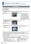 Page 5656   VQT2N00
Utilizando el menú [REC] (Continuación)
  [MODO AF]
El método de alinear el enfoque se puede cambiar según la posición y el número de objetos.
  ■Modo:     
  ■Ajustes:  /  /  
Toma frontal de fotografías 
de personas
 (Detección de caras)Reconoce caras (de hasta 15 personas) y ajusta la exposición y 
el enfoque en conformidad.Área AF
Amarillo:  Cuando se pulsa hasta la 
mitad el disparador, el cuadro 
se pone verde cuando la 
cámara enfoca el objeto.
Blanco:  Se visualiza cuando se detecta...