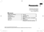 Page 33
 English
Operating Instructions
(Househol\f) Oral Irrigator
Mo\fel No\b EW1211A
Thank you for purchasing this\l Panasonic pro\fuct\b
Beforeoperatingthisunit,pleasereadtheseinstru\ftions\fompletelyandsavethemforfutureuse\b
Safety precautions.....................5
Intendeduse ���������������������������������������� 8
Partsidentification ������������������������������8
Charging�����������������������������������������������...