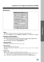 Page 25Installation and Configuration (Windows 95/98/Me)
25
Printer Section
Handling Tab
Sorter
Select whether to Stack, Sort, Rotate-Sort or Shift-Sort when printing multiple copies.
Note: When the Staple is set to On, the Rotate-Sort and Shift-Sort is not activated even if it is selected.
Printing on both sides (Duplex)
Select duplex printing for printing on both sides.
Note 1) Duplex Printing is allowed only when the Dual-Path Exit Guide Unit, Paper Transport Unit and  
Automatic Duplex Unit...