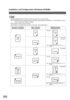 Page 26Installation and Configuration (Windows 95/98/Me)
26
Staple
Specifying staple printing is allowed when the output tray is set to Finisher.
Note 1) Staple printing is allowed only with Electronic Sorting Board (DA-ES200 : For DP-2000 only) and  
1-Bin Finisher (DA-FS200) installed.
Note 2) Select Sort in the sort menu.
Note 3) Paper is stapled at the top left or at top right.  (See table below.)
Letter
A4
Letter
A4
Letter
A4
Ledger
Legal
A3
FLS
B4
Ledger
Legal
A3
FLS
B4
Letter/A4
Ledger/Legal/
A3/FLS/B4...