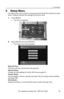 Page 966 Setup Menu
[For assistance, please call: 1-800-272-7033] 95
6Setup Menu
The Setup menu can be used to set the clock for the BL-WV10A, perform its initial 
setup, configure cameras and manage SD memory cards.
1.Press [MENU].
• The menu is displayed.
2.Select [SETUP] and press [ENTER].
• The Setup menu screen appears.
Date and Time:
The time is set with manual input (see page 96).
General Setup:
Change the initial settings for the BL-WV10A (see page 97).
Camera Setup:
You can register cameras manually...