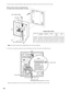 Page 143. Connect iris cameras and electric locks as following, and then LAN cable to the Ethernet port.
Wrap the supplied ferrite cores around the cables connected to the electric locks and LAN.
14
2. Pass the power cable through the upper cable holes, and then mount the control unit over the wall.
Make two holes to attach the supplied bushing 
or a flexible metal conduit described in the figure.
Use a metal conduit.         
Use a metal conduit.
Cable holes
123456789
RESET0MIN
+–BZ1
VR1
MAXR1R7R6R4R51
1
9
OFF...