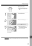 Page 6161
I
Problem Solving
1
2
3
Open the Right Cover.
Remove the misfed paper.
#Open the Heat Roller Cover.
$If copy paper is fed far into the copier,
turn the right paper clearing knob.
%Remove the misfed paper.
Paper Entry Area
CMake sure that the Misfeed Indicator
goes off after removing all misfed
paper.
CMake sure that the Misfeed Indicator goes off after removing all misfed paper.ATTENTION
(To be continued) 