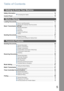 Page 55
Table of Contents
Safety Information .......................................................................................................... 10
Connecting the Cables ................................................................................... 13
Control Panel ..................................................................................................................14
Loading Documents...