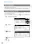 Page 9898
Edit File Mode
Your machine has a document image memory which enables you to reserve memory transmission, memory
deferred transmission, memory polling and so on.
After reserving the communications in memory, you may need to change the settings of the
communication(s) while it is still in memory.  This section describes how to use the file editing features.
The contents of the communication settings may have to be modified or deleted.  To verify the contents,
follow the steps below to print out a file...