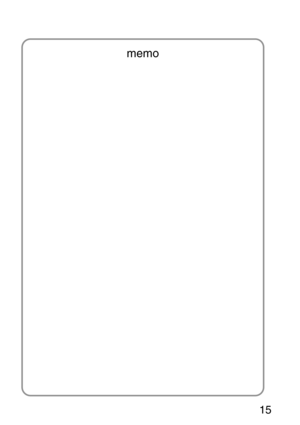 Page 15
15
memo 