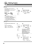 Page 54
54
Making Copies
Insertion/Overlay
The first original is used as an overlay for the
remaining originals.
The first page is called the overlay original, and the
second page onwards are called the scanned
originals, respectively.
For overlay original
NOTE:
●When  MARGIN  is selected, a binding margin
is also set for the overlay original.
● When  COVER  or PAGE INSERTION  is
selected, if the cover page and insertion pages
are set to be copied, the overlay is not
executed for Blank pages. If these pages...
