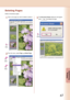Page 47
47
Editing 
Documents
Deleting Pages
Delete unnecessary pages.
Click
Click on the page you wish to delete to select it.
Click
Click
From the menu, select Page  Delete Page.
The Document Viewer dialog box will appear.
Click Yes to delete the page.
Click 