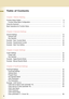 Page 44
     
Table of Contents
Chapter 1 Before Starting
Function Setup Outline ........................................................................................................ 6
Function Setup Menu Configuration................................................................................ 6
Using the Keyboard .............................................................................................................7
Basic Operations for Function Setup...