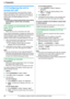 Page 242. Preparation
24
For assistance, please contact an authorized Panasonic dealer.
2.10 Configuring the unit to 
access the LAN
You can print documents, scan documents, receive 
faxes or send faxes using a computer on the LAN. To 
enable these features, you need to set the IP address, 
subnet mask, and default gateway for the unit.
Important:
LConsult your network administrator when setting 
the IP address, subnet mask, and default 
gateway.
2.10.1 Setting up automatically with a 
DHCP server
Your...