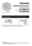 Page 1KX-MB3020 only:
LThis unit is compatible with Caller ID. You must subscribe to the appropriate service offered 
by your service provider/telephone company.
Operating Instructions
Multi-Function Printer
Model No. KX-MB3010
Do NOT connect the unit to a computer with the USB cable until prompted by the Multi-
Function Station (CD-ROM).
12
KX-MB3020This pictured model is KX-MB3010.
For hearing or speech impaired TTY users, TTY: 1-877-833-8855 