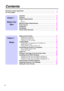 Page 66
Chapter 2 
Setup
Chapter 1 
Before You
Start
Contents
Cautions . . . . . . . . . . . . . . . . . . . . . . . . . . . . . . . . . . . . . . . . . .12
Features  . . . . . . . . . . . . . . . . . . . . . . . . . . . . . . . . . . . . . . . . . .14
System Requirements  . . . . . . . . . . . . . . . . . . . . . . . . . . . . . .15
PC  . . . . . . . . . . . . . . . . . . . . . . . . . . . . . . . . . . . . . . . . . . . . . . . . . . . . . .15
Interface  . . . . . . . . . . . . . . . . . . . . . . . . . . ....