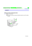 Page 24Settings and Printing
MaintenanceSpecifications24
nJam at D when printing face down :
1#Open the front door.
$Pull open the access door (above the plastic output tray); see if the media
is visible.
Jam at D
#$Clearing a Jam
(Continued) 