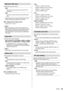 Page 9393
Maximum VOL level
Adjusts the maximum volume.
[Off]:The sound volume level can be set up to 100 
(maximum).
[On]: The sound volume level will not exceed the set 
point.
●	 Outputs with the set volume when [Maximum VOL 
level ] in [On] state is selected on the menu.
 
■To adjust sound volume level
Press  .
Note
●	 When the [Maximum VOL level] is switched from 
[Off ] to [ On], if the [ Maximum VOL level] is set lower 
than the [Initial VOL level], the [ Initial VOL level] 
automatically becomes the...