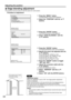 Page 6464
POSITION
  SHIFT
  SIZE VID AUTO
  BLANKING
  KEYSTONE
  EDGE BLENDING
     :MENU SELECT    
ENTER:SUB MENU
MAIN MENU
         PICTURE
         POSITION
         LANGUAGE
         OPTION
         TEST PATTERN
         RESISTERED SIGNAL LIST
     :MENU SELECT    
ENTER:SUB MENU
EDGE BLENDING
  UPPER OFF    128
  LOWER OFF    128
  LEFT OFF    128
  RIGHT OFF    128
  MARKER OFF
  BRIGHT
     :MENU SELECT    
     :ADJUST    ENTER:CHANGE
Press the “ENTER” button.
The EDGE BLENDING screen will be...