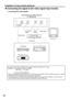 Page 3232
1. Connecting the video signals
Image signalLuminance
 signalColor 
signal
Monitor TV Video signal input module (optional)
ET-MD95VM2
DVD player Video deck (TBC built-in)
LINE/Cr IN
C/Cb IN LINE OUT
Y  IN
S terminal    BNC
×2 (conversion connector)
S terminal
Video Module
ET-MD95VM2
BS digital HD tuner
Image signal
• An optional slot selector (AUX) button toggles between the LINE and Y/C input.
(Example)  Each time AUX button is pressed,
LINE input Y/C input
The above cycle is repeated.
• When...