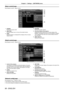 Page 9898 - ENGLISH
Chapter 4 Settings — [NETWORK] menu
[Basic control] page
Click [Projector control]
 → [Basic control].
(1)
(2)
(4)
(6) (3)
(5)
1 
[POWER]
Switches the power on/off.
2  [SHUTTER]
Switches between use or not use of the shutter function.
3  [OSD]
Switches between on (display)/off (no display) of the on-screen 
display function. 4 
[SYSTEM]
Switches the system method.
5  On-screen display of the projector
Displays the same content as the on-screen display of the 
projector. The settings of the...