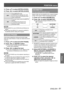 Page 61POSITION menu
ENGLISH - 61
Settings
Press ▲▼ to select [INTERLOCKED].
3  ) 
Press ◄► to switch [INTERLOCKED].
4  ) 
OFF The [VERTICAL] and 
[HORIZONTAL] settings are used 
as the vertical and horizontal zoom 
ratios respectively.
ON The zoom ratio is set to the [BOTH] 
setting.  
This allows the pictures to be 
zoomed at equal vertical and 
horizontal ratios.
Note
When [ASPECT] is set to [THROUGH], [ZOOM] will not 
 
z
appear.
When other than [DEFAULT] is selected for [ASPECT], 
 
z
the [MODE] selection...