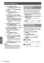 Page 70DISPLAY OPTION menu
70 - ENGLISH
Settings
Press  button.
3  ) 
The [ 
z709MODE] or [ MEASURED MODE] 
screen will be displayed.
Press ▲▼ to select [MEASURED 
4  ) 
DATA].
Press  button.
5  ) 
The [MEASURED DATA] screen will be  
z
displayed.
Use the colorimeter to measure 
6  ) 
the luminance (Y) and chromaticity 
coordinates (x, y)
Press ▲▼ to select the colors, and 
7  ) 
press ◄► to select their values.
If [AUTO TEST PATTERN] is turned [ON],  
z
the test pattern of the selected color is 
displayed....