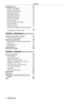 Page 44 - ENGLISH
Contents
[NETWORK] menu     154
[DIGIT
AL LINK MODE]
    
 154
[DIGIT
AL LINK SETUP]
    
 154
[DIGIT
AL LINK STATUS]
    
 155
[NETWORK SETUP]
    
 155
[NETWORK CONTROL]
    
 156
[NETWORK ST
ATUS]
    
 156
[DIGIT
AL LINK MENU]
    
 157
[Art-Net SETUP]
    
 157
[Art-Net CHANNEL
 SETTING]
    
 157
[Art-Net ST
ATUS]
    
 158
Network connection
    
 158
Connecting to a twisted-pair-cable transmitter
 
  
 159
Accessing from the web browser
    
 160
Chapter 5 Maintenance...