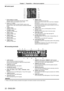 Page 2222 - ENGLISH
Chapter 1 Preparation —  About your projector
r
r Control panel
9
10
11
12
13
14
1
2
3
4
5
6
7
8
1 
Power standby <
v> button
Sets the projector to the standby mode when the  switch on the projector is set to .
2  Power on <
b> button
Starts projection when the  switch on the 
projector is set to  when the power is switched off (standby 
mode).
3   button
Switches to VIDEO input.
4   button
Switches to S-VIDEO input.
5   button
Switches to RGB1 input.
6   button
Switches to RGB2 input.
7...