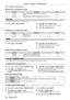 Page 5454 - ENGLISH
Chapter 4 Settings — [PICTURE] menu
3) Press qw to adjust the level.
r
r Operations and adjustment range
Operation
Adjustment Range
Press  w. Increases the brightness of the dark (black) parts of the 
screen.
-31 - +31
Press  q.
Reduces the brightness of the dark (black) parts of the screen.
[COLOR]
You can adjust the color saturation of the projected image.
1) Press as to select [COLOR].2) Press qw or the  button.
r
f The 
[COLOR]  individual adjustment screen is displayed.
3) Press qw to...