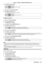 Page 119Chapter 4 Settings — [PROJECTOR SETUP] menu
ENGLISH - 119
4) Press qw to switch the item.
[9600]
Select the proper speed.
[19200]
[38400]
5) Press  as to select [(OUT) PARITY].
6)  
Press 
 qw to switch the item.
 fThe items will switch each time you press the button.
[NONE]
Select the parity condition.
[EVEN]
[ODD]
Setting the response
1) Press  as to select [RS-232C].
2)  
Press the  button.
 f The  [RS-232C]  screen is displayed.
3) Press  as to select [RESPONSE(ID ALL)].
4)  
Press 
 qw to switch the...