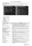 Page 141Chapter 4 Settings — [NETWORK] menu
ENGLISH - 141
Error information page
When [Error (Detail)] or [Warning (Detail)] is displayed in the self-diagnosis display of the [Projector status] screen, click it to display the 
error/warning details.
 f The projector may go into the standby status to protect the projector depending on the contents of the error .
1
1 Self-diagnosis result display
Displays the item check results.
[OK]:
Indicates that operation is normal.
[F
AILED]:
Indicates that there is a...