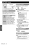 Page 36ENGLISH - 36
Settings
OPTION menu
When you change the input method, the guidance 
appears in the upper right corner of the screen. The 
following display methods are available. Press I H to 
cycle through the options.You can switch the logo on/off that is displayed when 
starting up the projector. Press I H to select the 
required option.
 ONActive
 OFFDeactive
 USERDisplay the original text
QEditing the original text
If you select USER, you can display the 2 lines of 
original text up to 40 characters...