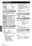 Page 34
ENGLISH - 34
Settings
OPTION menu
When you change the input method, the guidance 
appears in the upper right corner of the screen. The 
following display methods are available. Press I H  to 
cycle through the options.
You can switch the logo on/off that is displayed when 
starting up the projector. Press  I H  to select the 
required option.  STARTUP LOGO  will be displayed for 
30 seconds.
  ON Active
  OFF Deactive
  USER Display the original text
QEditing the original text
If you select  USER, you...