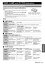 Page 39
ENGLISH - 39
Maintenance
TEMP, LAMP and FILTER Indicators
If a problem should occur with the projector, the TEMP, LAMP  and/or 
FILTER  indicators will inform you. Ma nage the indicated problems as 
follow. 1. Confirm the status of all indicators and projector, and switch off the  projector in proper way.
2. Find out the cause of the  problem by status of the TEMP, LAMP  
and/or  FILTER  indicators.
3. Follow the instructi on for each indication below and solve the 
problem.
4. Turn on the projector in...