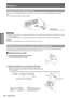 Page 24Setting up
24 - ENGLISH
Getting Started
Adjusting front adjustable feet
You can turn the front adjustable feet to extend them. You can turn them in the opposite direction to contract 
them.
(You can adjust the projection angle vertically.)
Attention
Heated air comes out of the air exhaust port while the lamp is lit. Do n\
ot touch the air exhaust port directly when you adjust 
 
z
the front adjustable feet.
If keystone distortion occurs on the projected image, perform “KEYSTONE” from the “Position” menu....