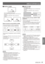 Page 55DISPLAY OPTION menu
ENGLISH - 55
Settings
 
JDIGITAL ZOOM
%*(*5-;00. 1.5
You can enlarge the center area.
You can also change the location of the area to be 
enlarged.
Pressing the  button cancels the 
function.
%*(*5-;00.1.0%*(*5-;00.3.0
Button functions during DIGITAL ZOOM
Pressing the ►button increases magnification
Pressing the ◄button decreases magnification
►button
◄button
After setting the magnification, press the  
button.
Pressing the ▲▼buttons moves the area to the top 
or the bottom....