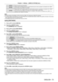 Page 79Chapter 4 Settings — [DISPLAY OPTION] menu
ENGLISH - 79
[AUTO]
Sets the signal level automatically.
[64-940] Select when the HDMI terminal of an external device (such as a blu-ray player) is connected to the  terminal or the  terminal.
[0-1023] Select when the DVI terminal output of an external device (such as a computer) is connected to the  terminal or the  terminal via a conversion cable or similar cable.
Select also when the HDMI terminal output of a computer or other device is connected to the...